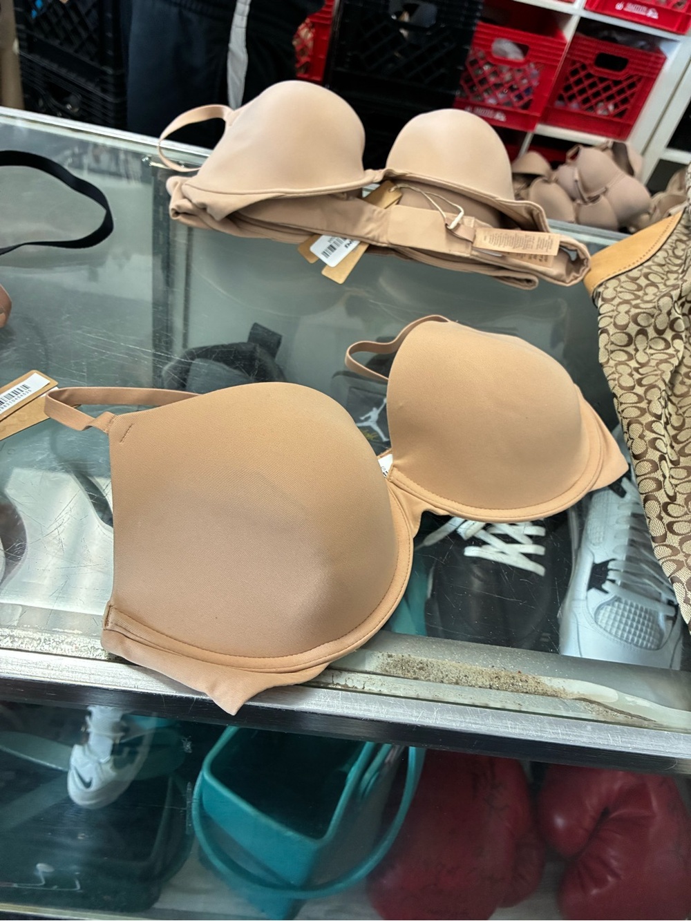 Women’s SKIMS Seamless Nude T-Shirt Bra - Light Beige New SZ 36C